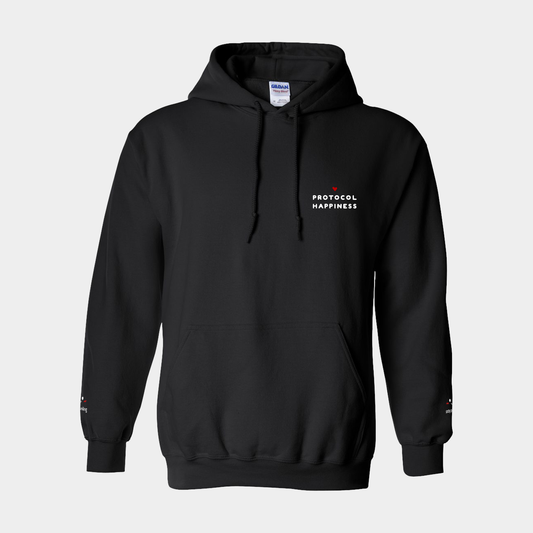 Protocol Happiness - Hooded Sweatshirt (Black)