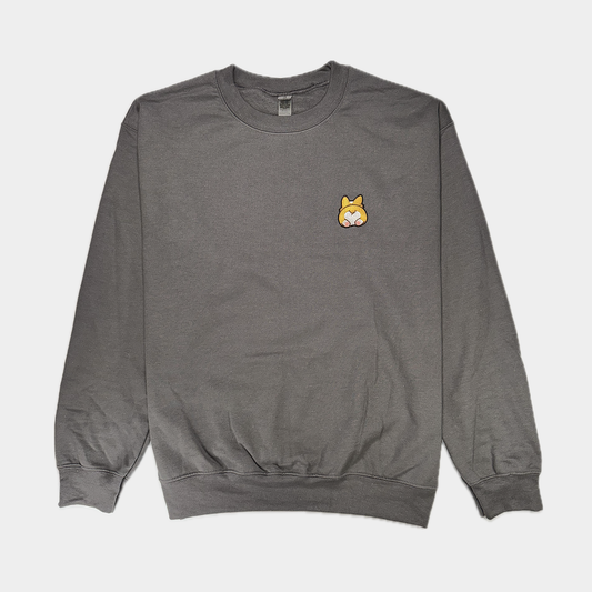 CORGI BUTT - Crewneck Sweatshirt (Charcoal)